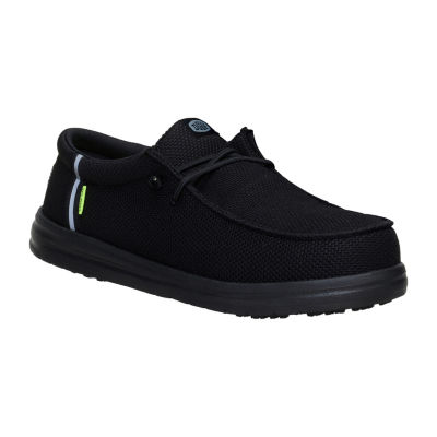 HEYDUDE Wally Work CT Mens Round Slip-On Shoe