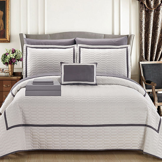 Chic Home Mesa Embroidered Quilt Set