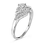 Womens 1 CT. T.W. White Cubic Zirconia Sterling Silver Engagement Ring