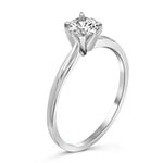 Womens 1 1/10 CT. T.W.  White Cubic Zirconia Sterling Silver Promise Ring