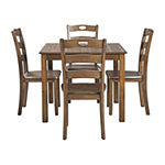 Signature Design by Ashley® Hazelteen 5-Piece Square Table Dining Set