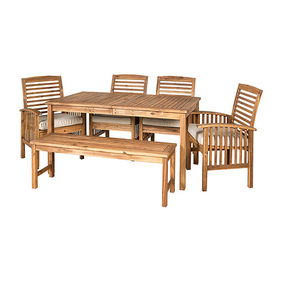 Willard Collection 6-pc. Patio Dining Set Weather Resistant