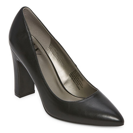  Womens > shoes > Pumps-Worthington Womens Zool Pointed Toe Block Heel Pumps