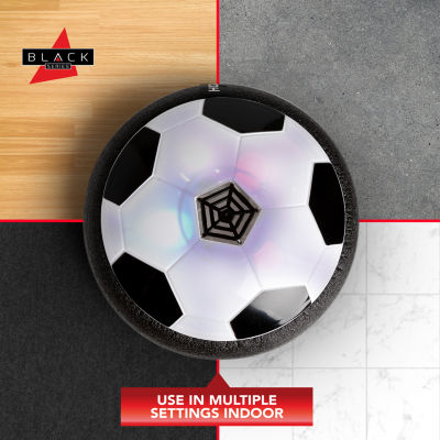 Black Series Hover Air LED Soccer Game Set with 2 Goals