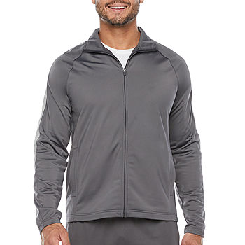 Xersion Mens Moisture Wicking Track Jacket, Color: Highland Gray - JCPenney