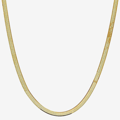 Solid Herringbone Chain Necklace JCPenney