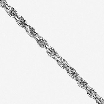 14K White Gold 18 Inch Solid Rope Chain Necklace - JCPenney