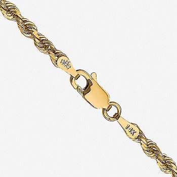 14K Gold 24 Inch Solid Rope Chain Necklace - JCPenney