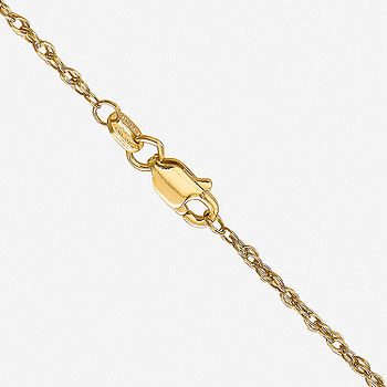 18 kt yellow gold rope charm bracelet with heart