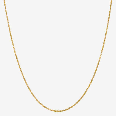 18K Gold Solid Rope Chain Necklace