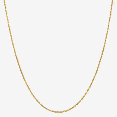 18K Gold Solid Rope Chain Necklace JCPenney