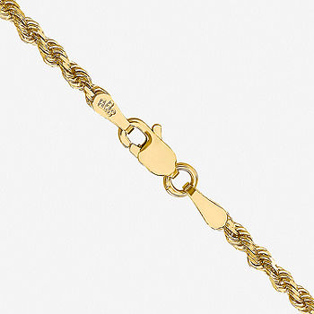 10K Gold 16 Inch Solid Rope Chain Necklace - JCPenney
