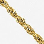 14K Gold 16 Inch Semisolid Rope Chain Necklace