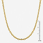 14K Gold 18 Inch Semisolid Cable Chain Necklace