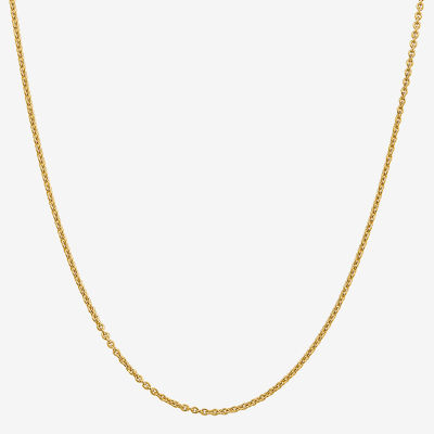 10K Gold Solid Cable Chain Necklace