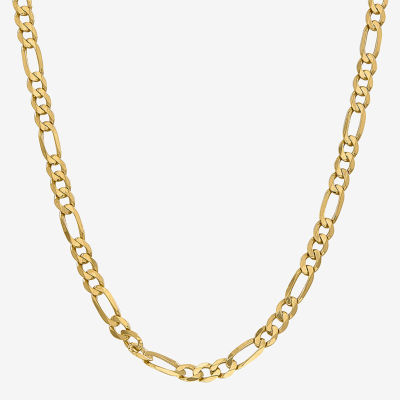 14K Gold Inch Solid Figaro Chain Necklace