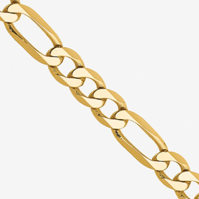 14K Gold Inch Solid Figaro Chain Necklace