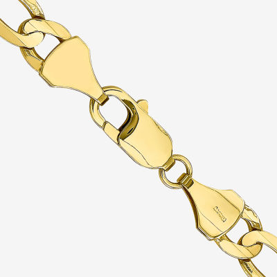 10K Gold Inch Solid Figaro Chain Necklace