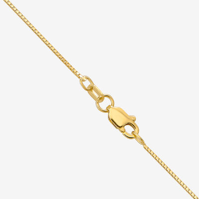 10K Gold -24" Solid Box Chain Necklace