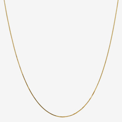 10K Gold -24" Solid Box Chain Necklace