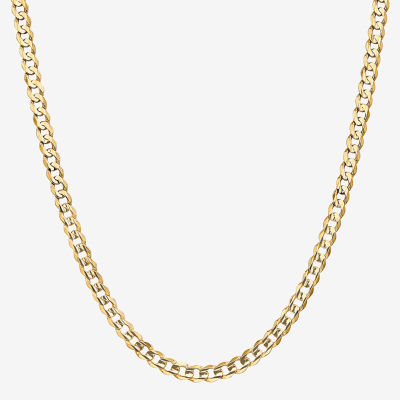 14K Gold Solid Curb Chain Necklace JCPenney