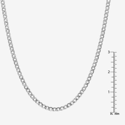 14K Gold Semisolid Curb Chain Necklace