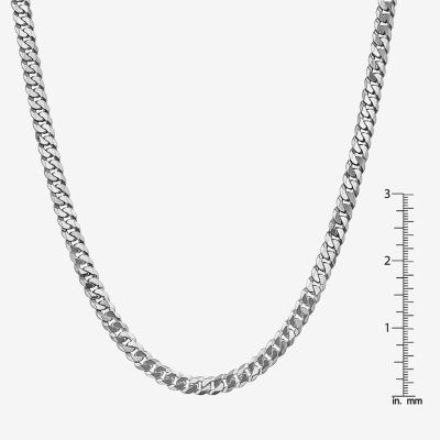 14K Gold Inch Solid Curb Chain Necklace