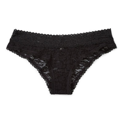 Ambrielle Everyday Thong with Lace Trim Panty - JCPenney
