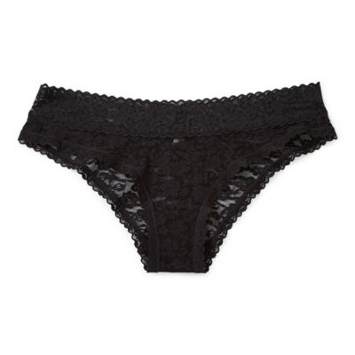 BeMe NYC Women's Rough & Tumble Lace French Knickers X-Large Pitch Black 