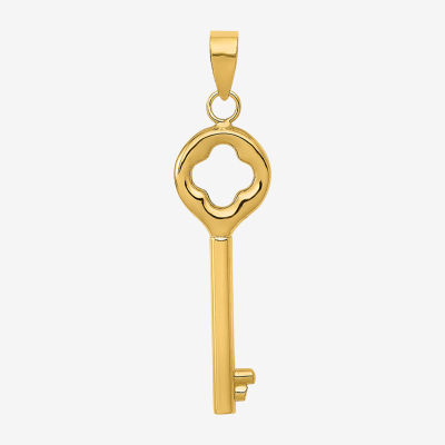 Womens 14K Gold Keys Pendant JCPenney