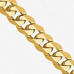 10K Gold Solid Curb Chain Necklace