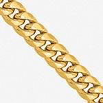 10K Gold 22 Inch Hollow Curb Chain Necklace