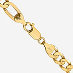 14K Gold 22 Inch Solid Figaro Chain Necklace