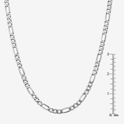 14K Gold Inch Solid Figaro Chain Necklace
