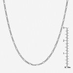 14K Gold 24 Inch Semisolid Figaro Chain Necklace