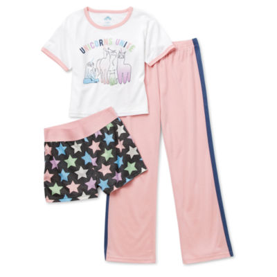 Thereabouts Girls 3-pc. Pajama Set, Color: Pink Nectar - JCPenney