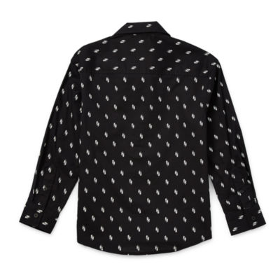 Thereabouts Little & Big Boys Adaptive Long Sleeve Button-Down Shirt