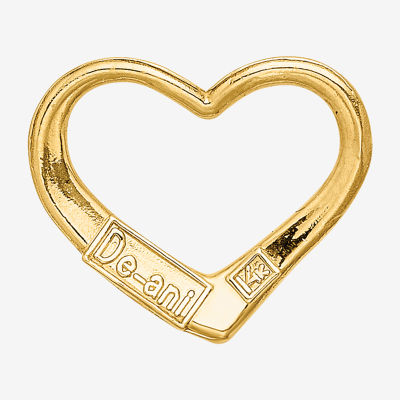 Womens 14K Gold Heart Pendant