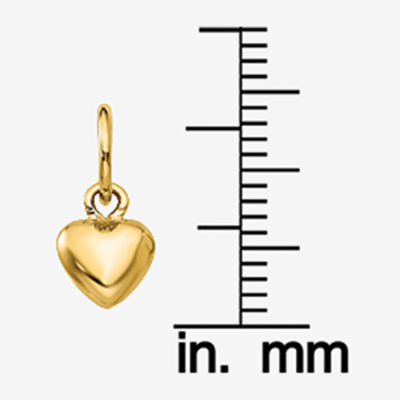 Womens 14K Gold Heart Pendant