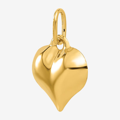 Womens 14K Gold Heart Charm