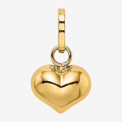 Womens 14K Gold Heart Charm