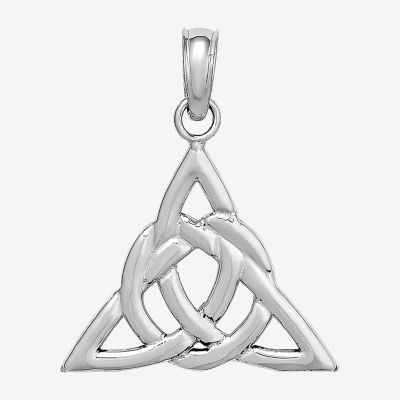 Celtic Trinity Knot Womens 14K Gold Pendant