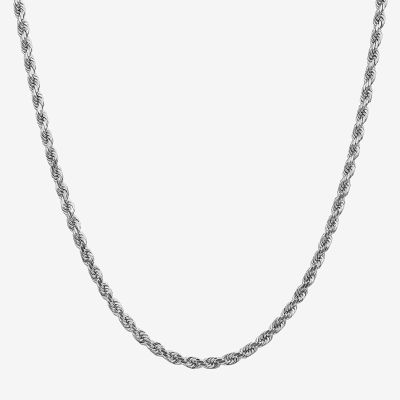 14K Gold Solid Rope Chain Necklace