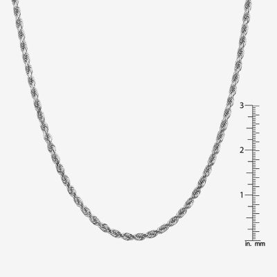 14K Gold Solid Rope Chain Necklace