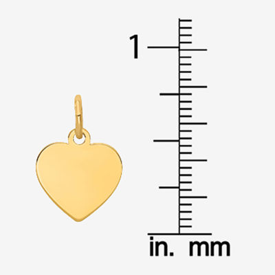 Womens 14K Gold Heart Pendant