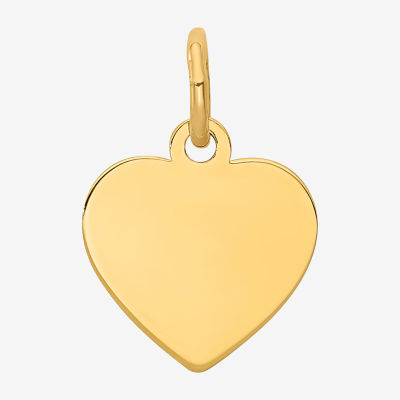 Womens 14K Gold Heart Pendant