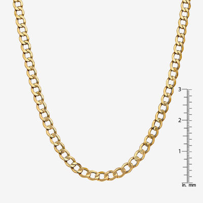 Mens Inch 14K Gold Link Necklace