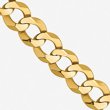 14K Gold 18 Inch Solid Curb Chain Necklace - JCPenney