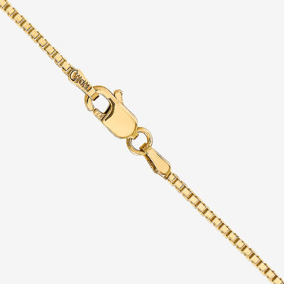 14K Gold Inch Solid Box Chain Necklace