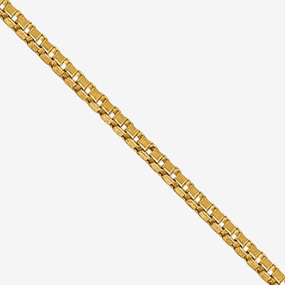 14K Gold 14-30" Solid Box Chain Necklace